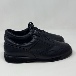 Rockport MilProWalker Shoes Mens 13 Extra Wide Black Leather Lace Up Walking